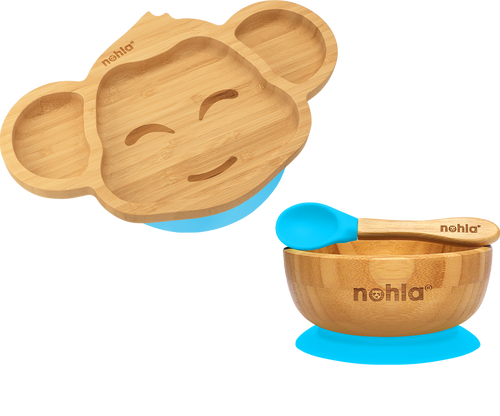 Milo the Monkey Suction Plate, Bowl and Spoon Gift Set