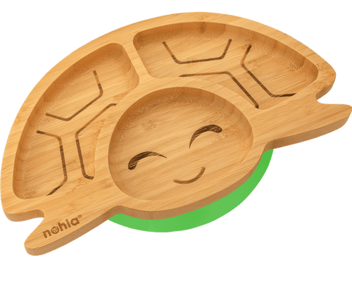 Tate the Turtle Bamboo Suction Plate
