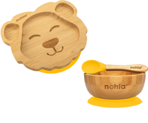 Leo the Lion Suction Plate, Bowl and Spoon Gift Set