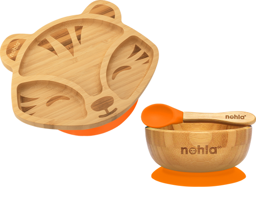 Toby the Tiger Suction Plate, Bowl and Spoon Gift Set