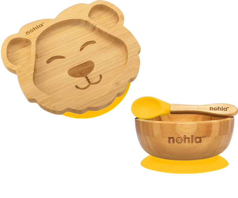 Leo the Lion Suction Plate, Bowl and Spoon Gift Set