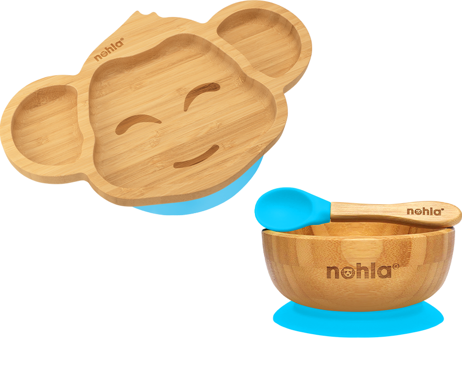 Baby Wooden Bowl and Spoon Gift