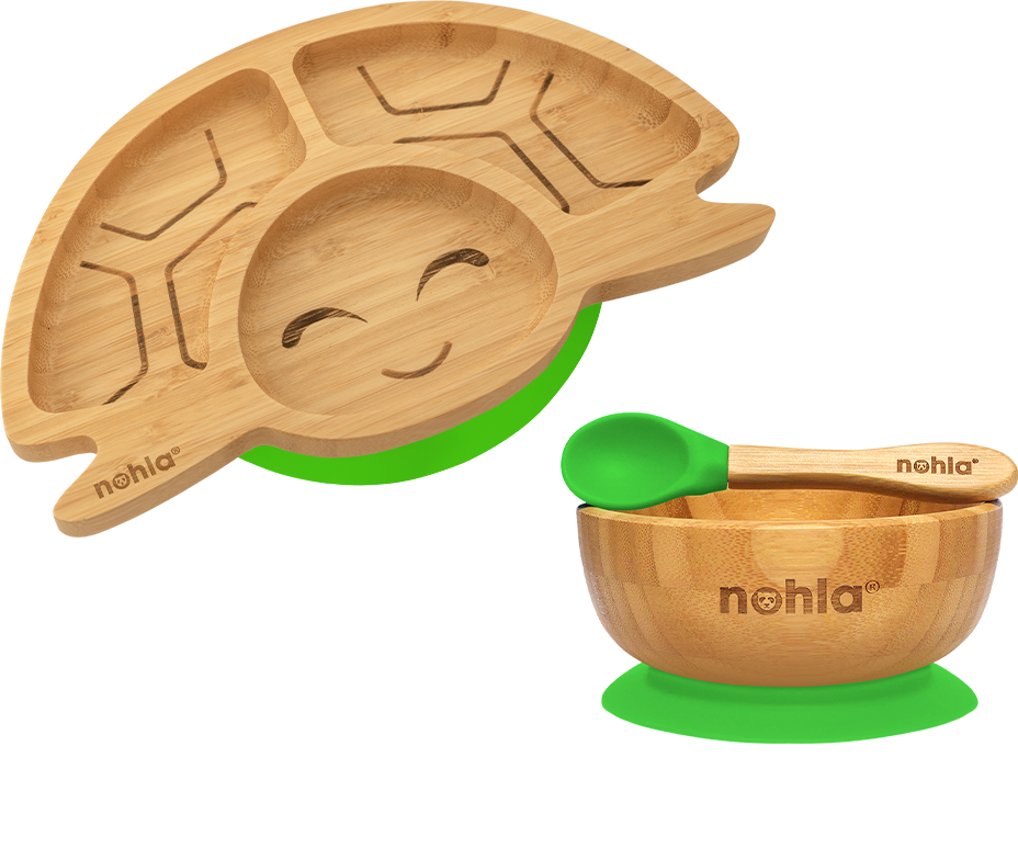 Tate the Turtle Suction Plate, Bowl and Spoon Gift Set