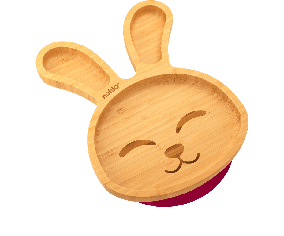 Billie the Bunny Bamboo Baby Suction Plate