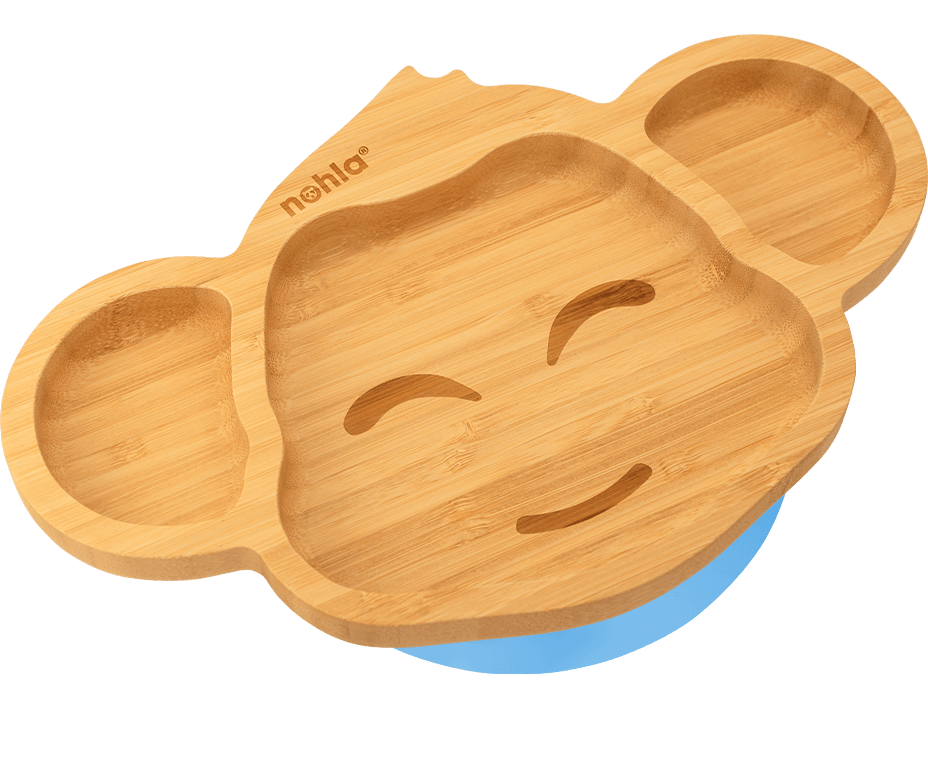 Milo the Monkey Bamboo Suction Plate