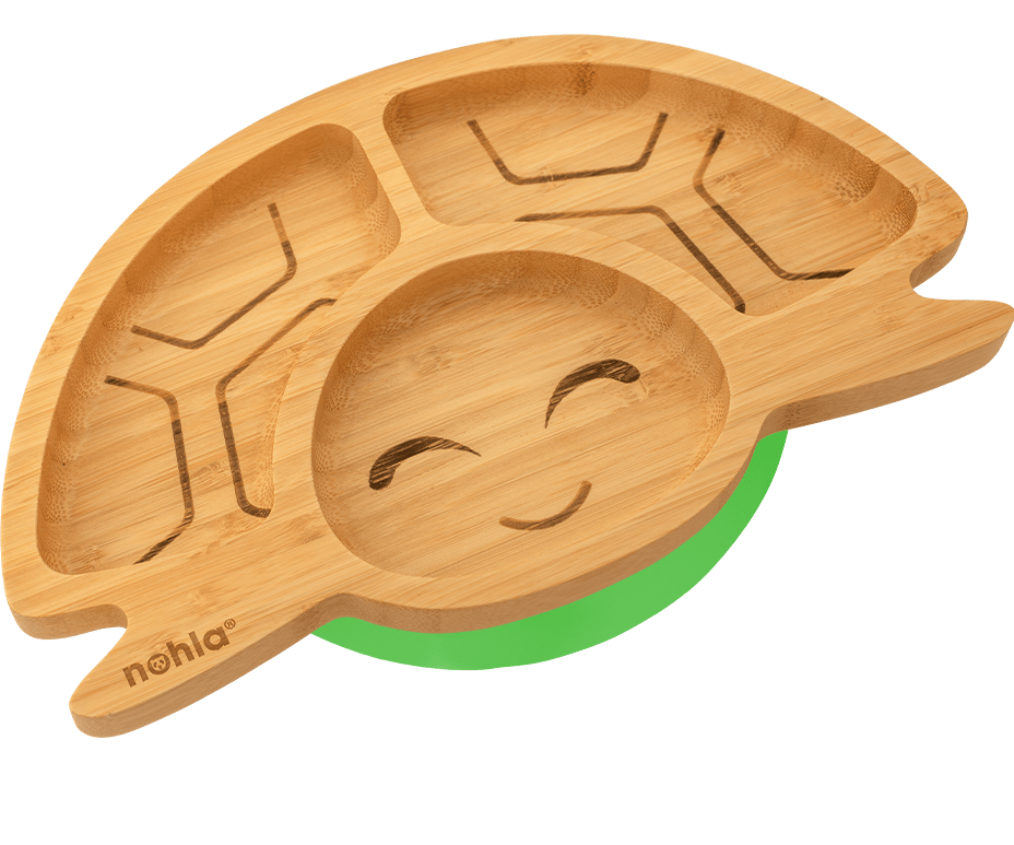 Tate the Turtle Bamboo Suction Plate